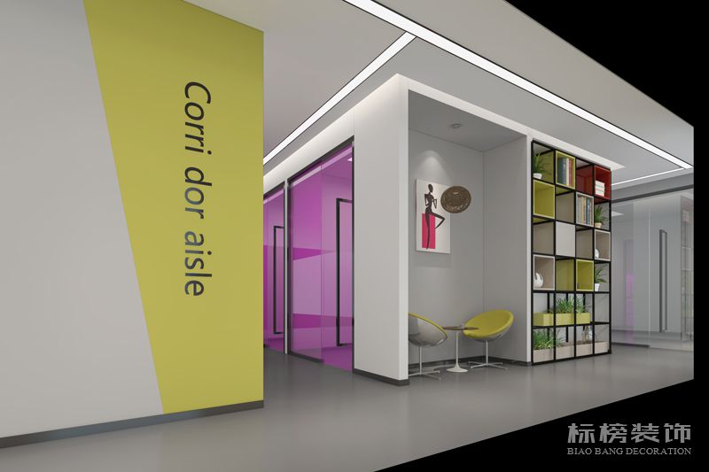 恒誠(chéng)信辦公室裝修-過道休息區(qū)效果圖