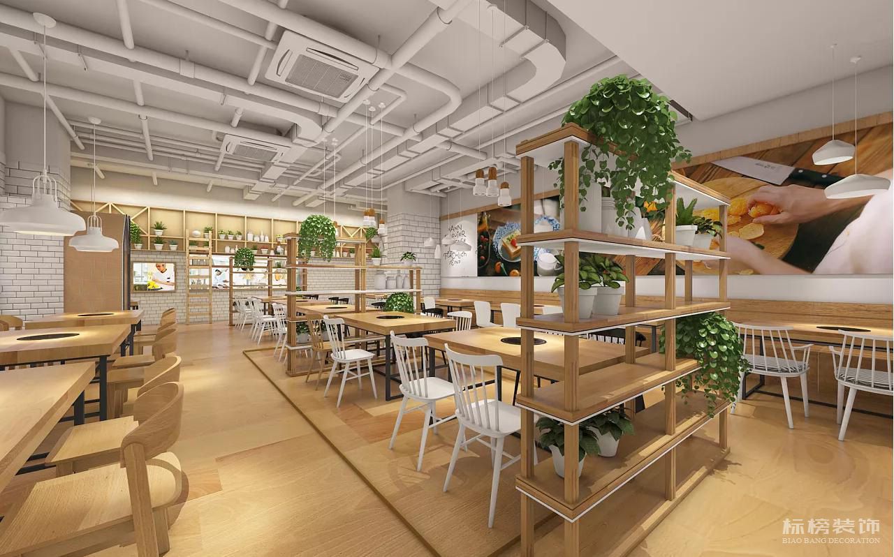 原木火鍋店鋪裝修設(shè)計風(fēng)格